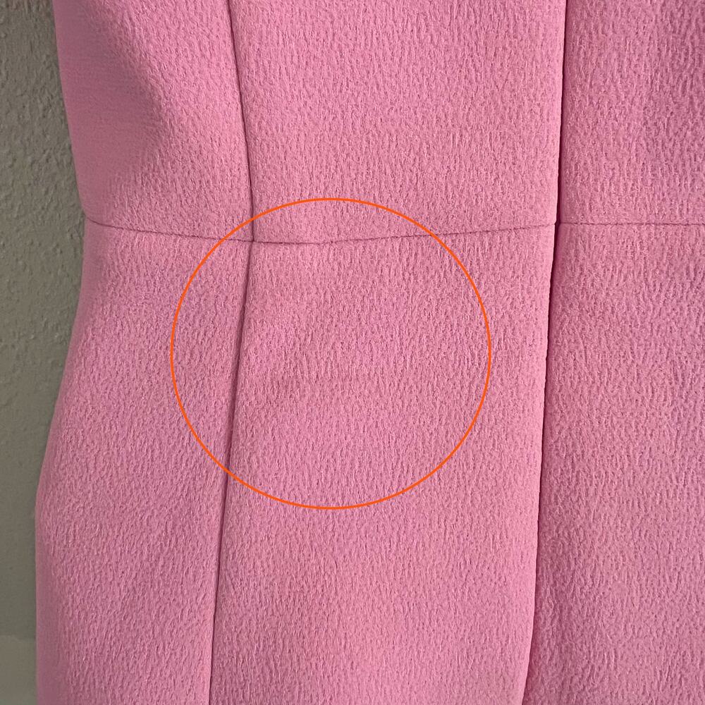 Rebecca Vallance Rochelle Mini Dress Candy Pink Heart Valentine Puff Sleeve Sz 2 - Picture 8 of 8